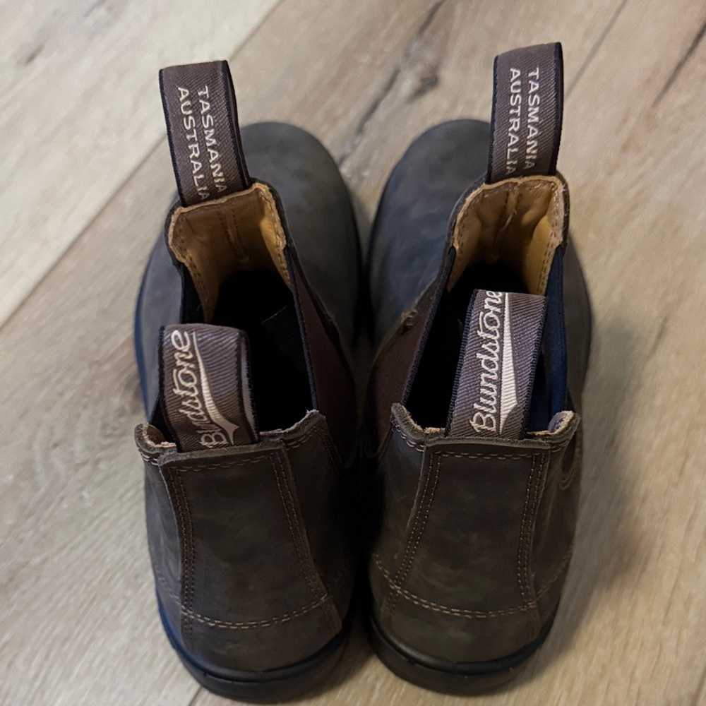 Blundstone Unisex Rustic Brown Leather Boots (Mens 8/Womens 10/UK & Australia 7) - Picture 6 of 7